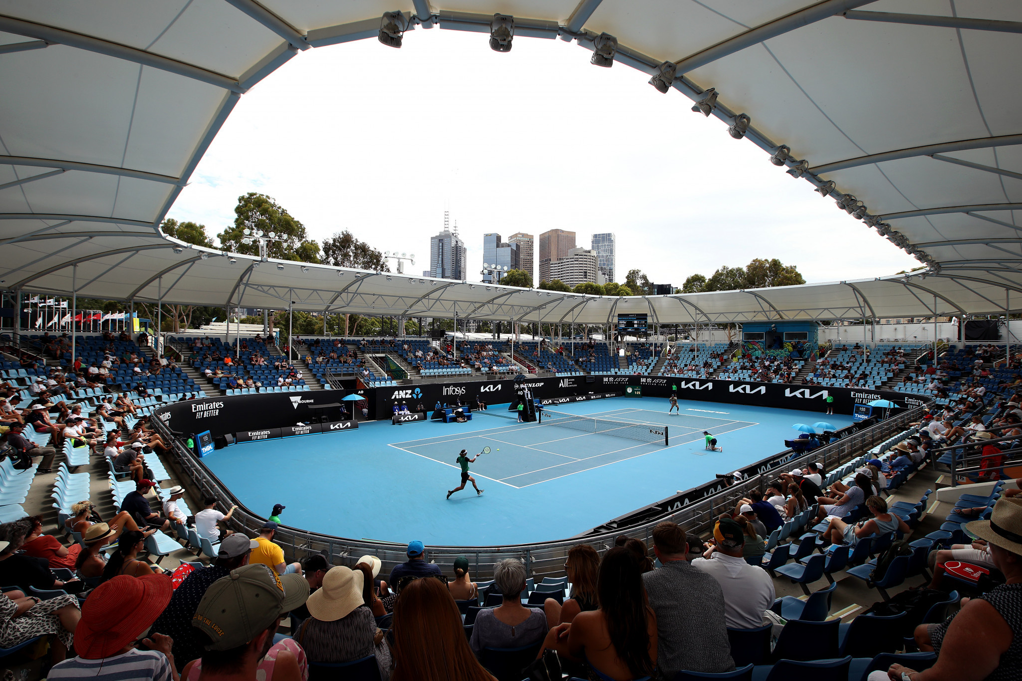 Due to the coronavirus pandemic, spectators are only able to attend in limited numbers at this year's Australian Open ©Getty Images