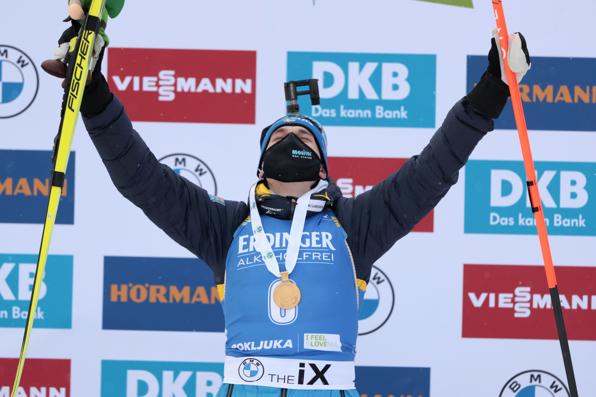 Martin Ponsiluoma became the first Swedish man to win an individual world biathlon title since the first edition of the World Championships in 1958 ©Getty Images