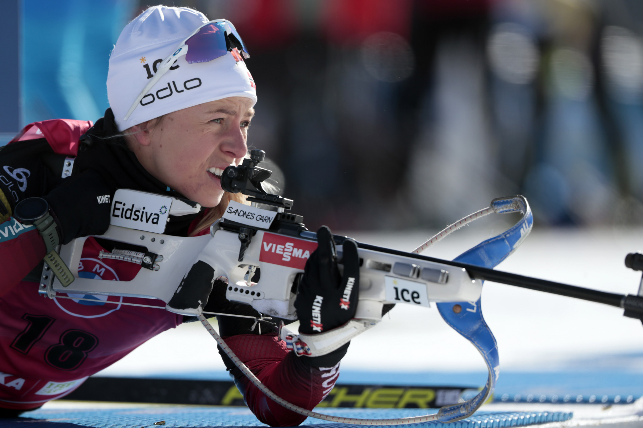 Tiril Eckhoff believes her patient approach to shooting paid off as she clinched her second gold of the 2021 World Championships ©Getty Images