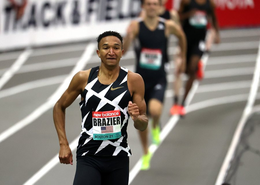 Donovan Brazier was in superb form in New York ©World Athletics
