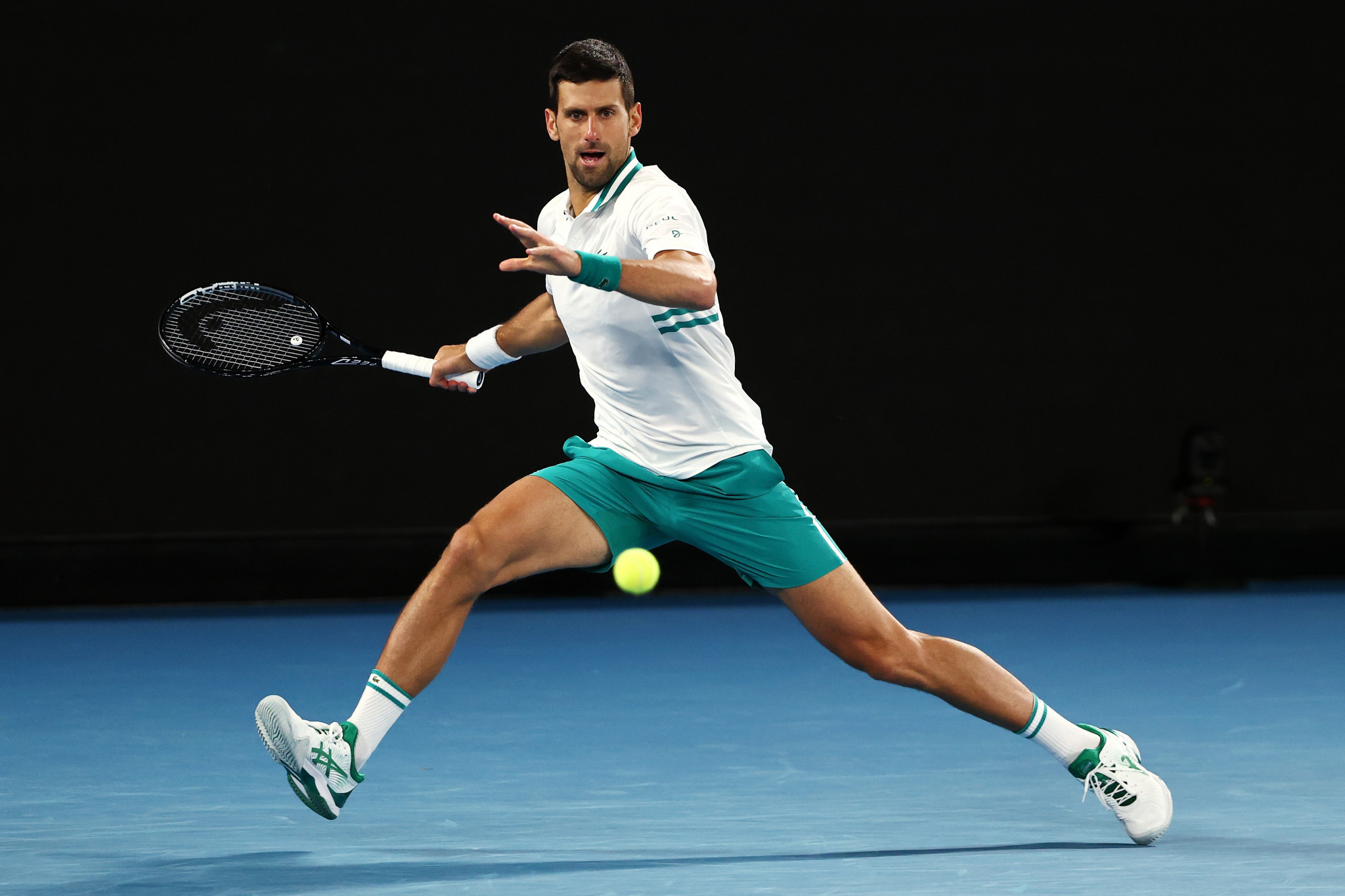 Novak Djokovic reached the quarter-final of the Australian Open ©Getty Images