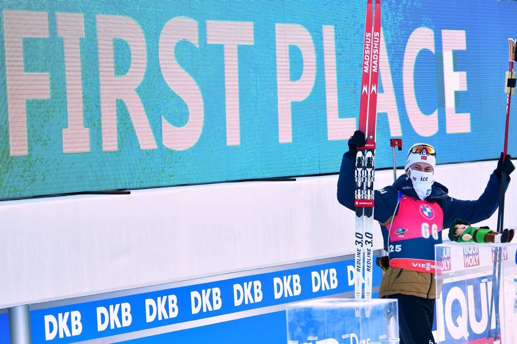 Sturla Holm Lægreid won the men's 20km individual world title ©Getty Images