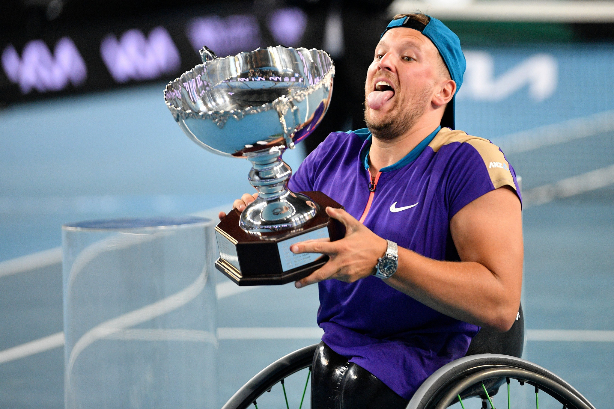 Dylan Alcott celebrated victory in the final ©Getty Images