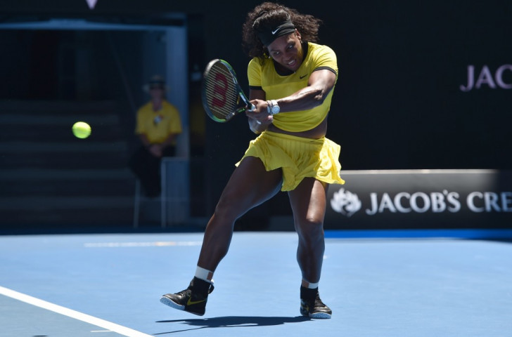 Serena Williams beat Italy's Camila Giorgi in her first competitive match in four months