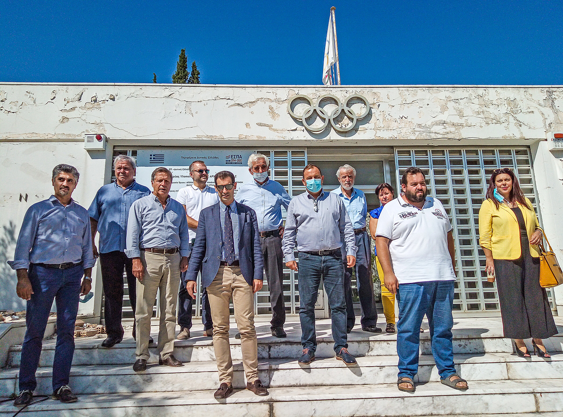 Municipality of Olympia officials recently visited the Museum of the Modern Olympics ©Municipality of Olympia
