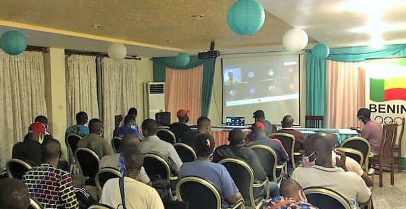 The WBSC helped organise the webinar for officials in Benin 