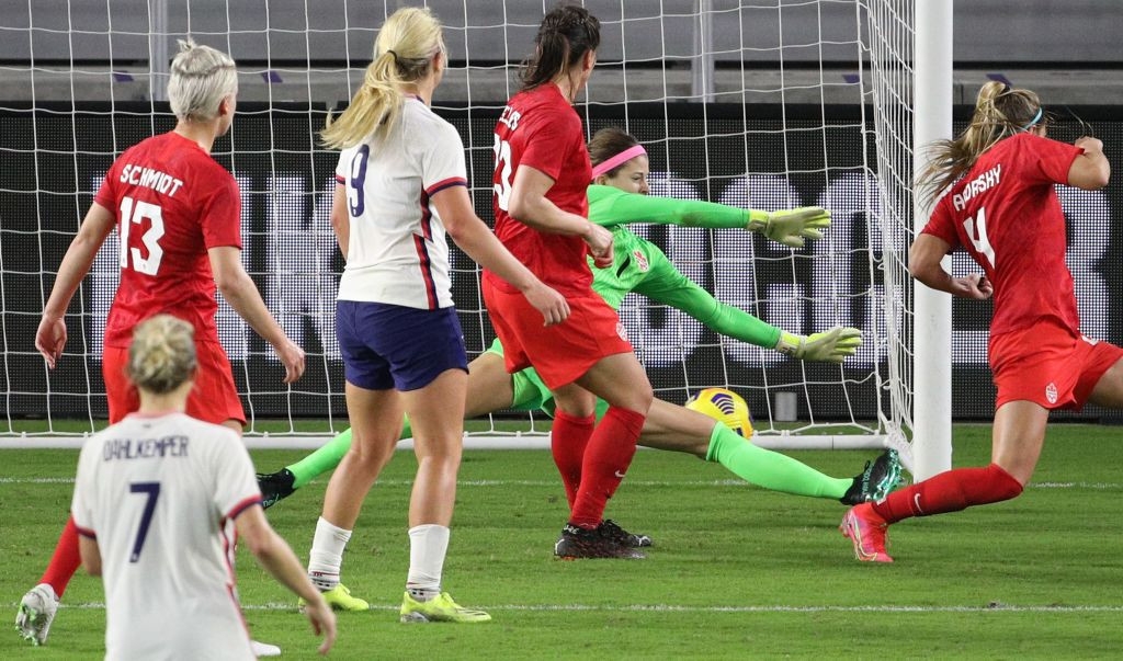 The United States beat Canada 1-0 thanks to Rose Lavelle's strike 11 minutes from time ©Getty Images
