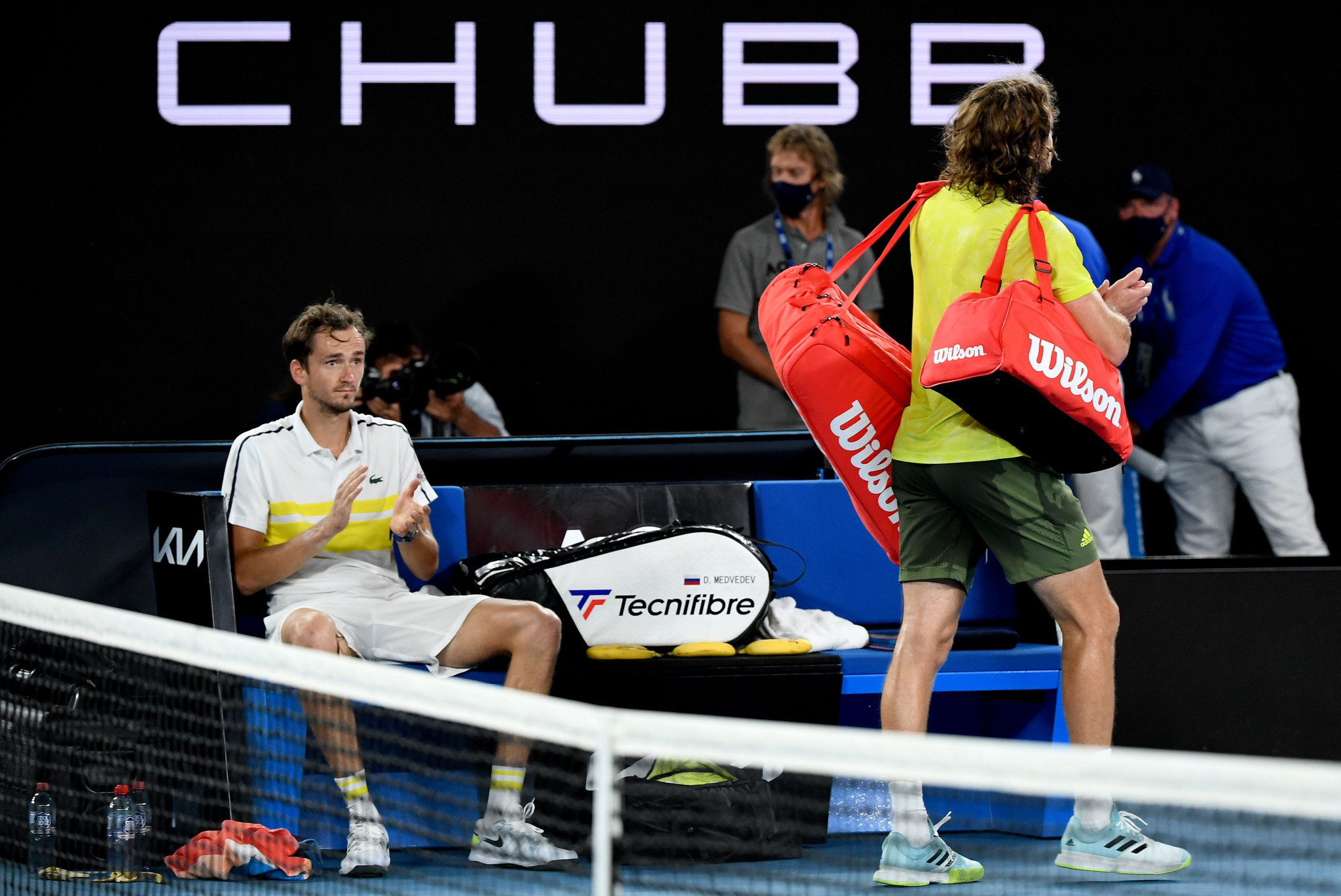 Daniil Medvedev's next opponent will be defending champion Novak Djokovic ©Getty Images