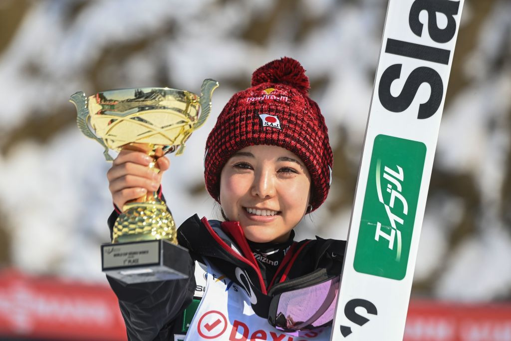 Sara Takanashi won today's women's event ©Getty Images