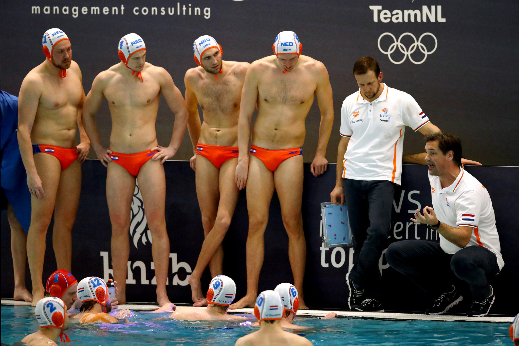 Hosts The Netherlands were defeated in the quarter-finals of the men's Olympic water polo qualification tournament ©Getty Images