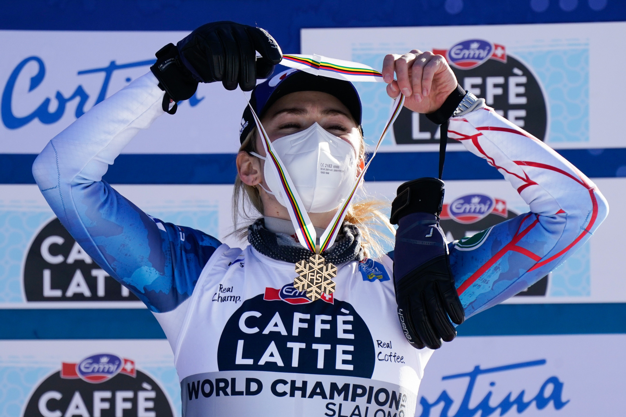 Mikaela Shiffrin earned her fourth medal of the Alpine Ski World Championships in the women's slalom ©Getty Images