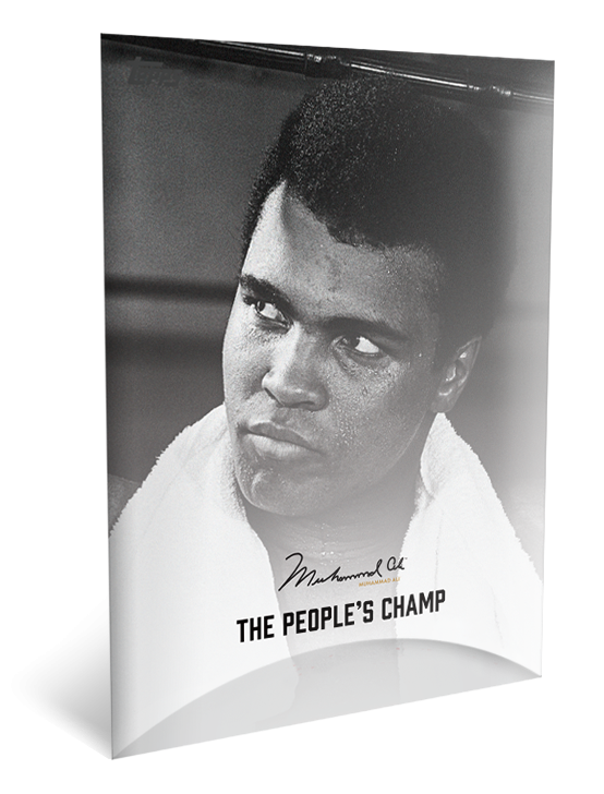 Topps have launched a new series of trading cards celebrating the life and career of Muhammad Ali ©Topps Trading Cards