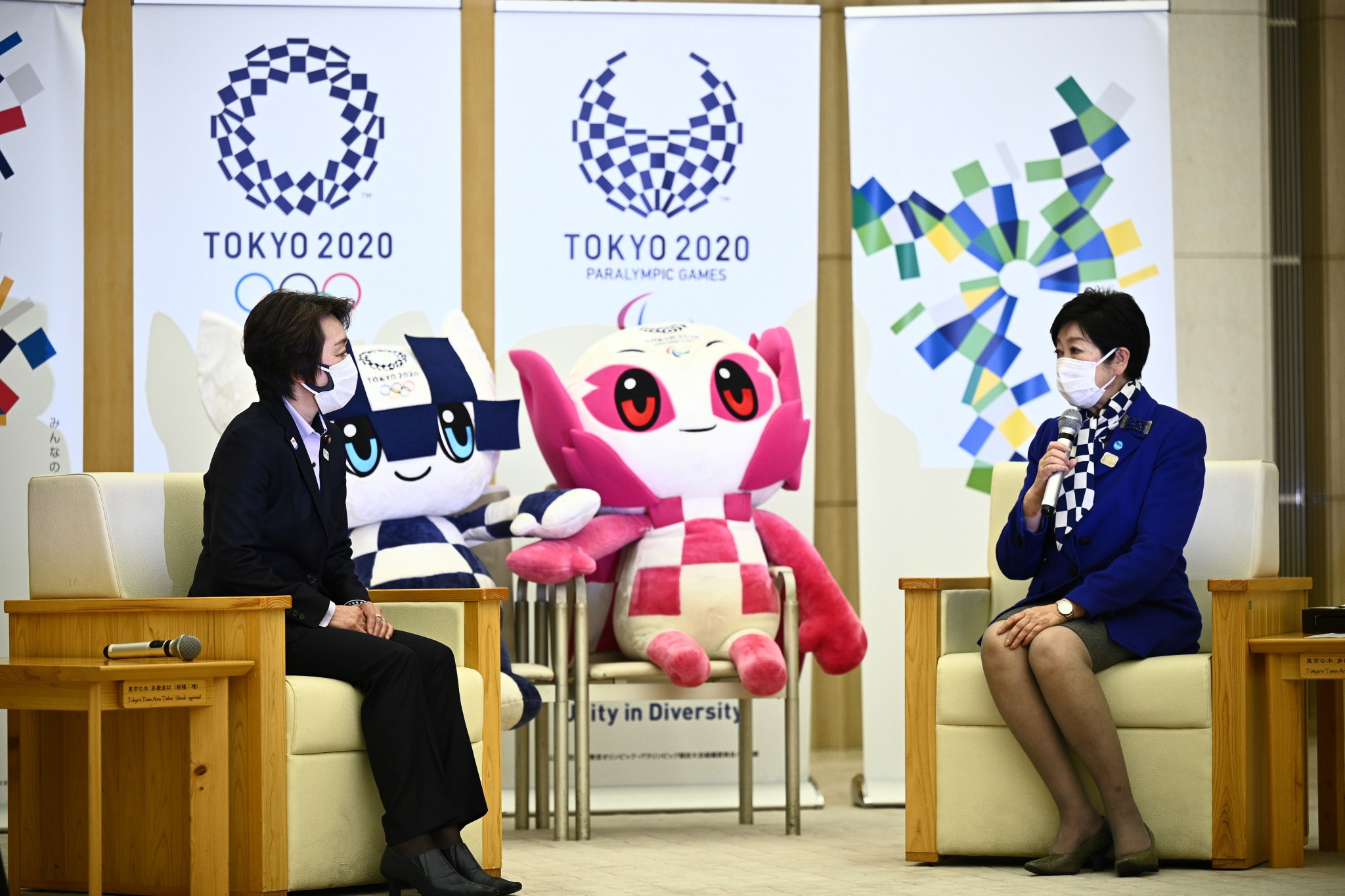 New Tokyo 2020 President Seiko Hashimoto, left, has already met with Tokyo Governor Yuriko Koike ©Getty Images