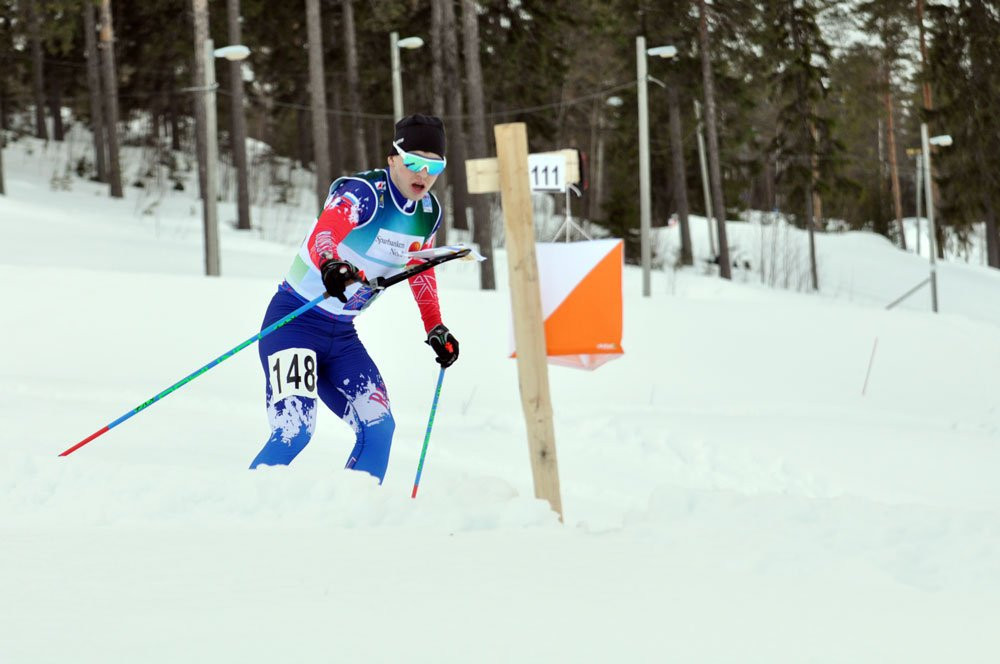 Russia's Vladislav Kiselev, competing as a neutral, won sprint gold on the opening day of the World Ski Orienteering Championships in Estonia ©IOF