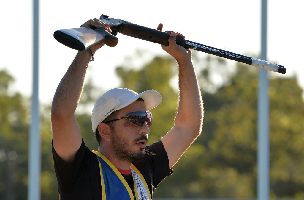Commonwealth Games and former world champion Georgios Achilleos is joint leader of qualifying in the men's skeet at the ISSF World Cup in Cairo ©Getty Images
