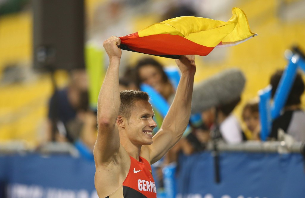 Markus Rehm will compete against Greg Rutherford in Glasgow ©Getty Images 