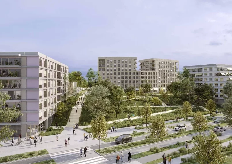 The Olympic Media Village being built for Paris 2024 will be completed in two stages ©Solideo