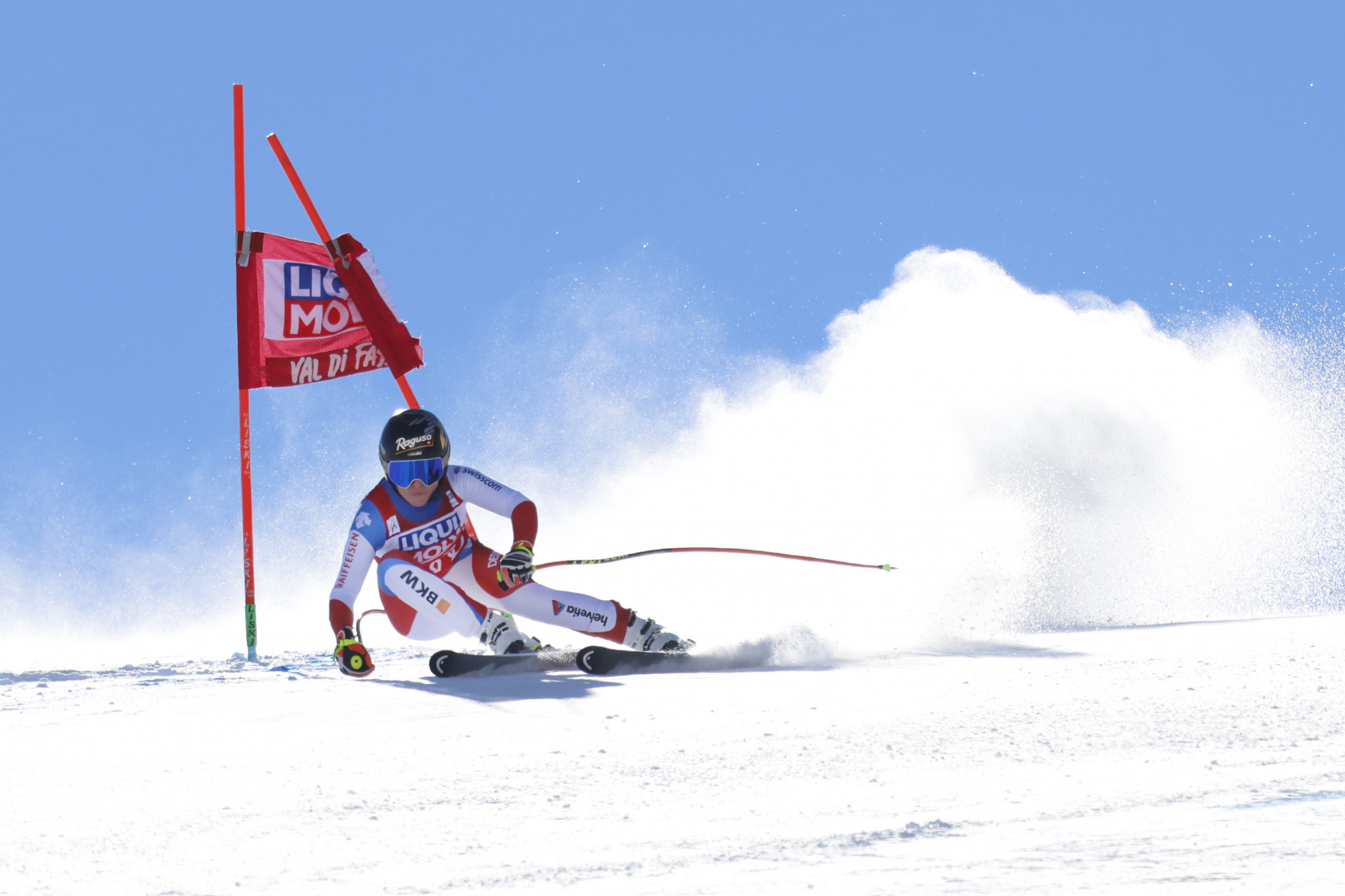 Lara Gut-Behrami has finished in the top three in eight consecutive World Cup races ©Getty Images