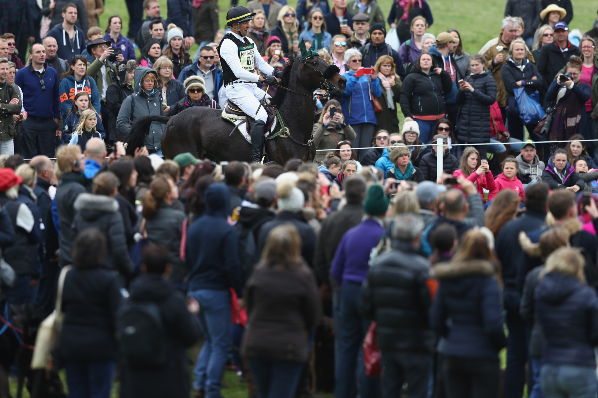 The Badminton Horse Trials, which traditionally attracts large crowds, has been cancelled for the second year in a row due to the coronavirus pandemic ©Getty Images