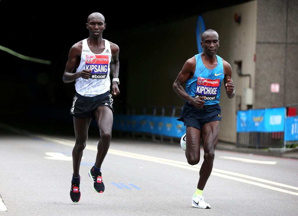 Wilson Kipsang (left) is confident concerns about doping in Kenya can be resolved ©Getty Images
