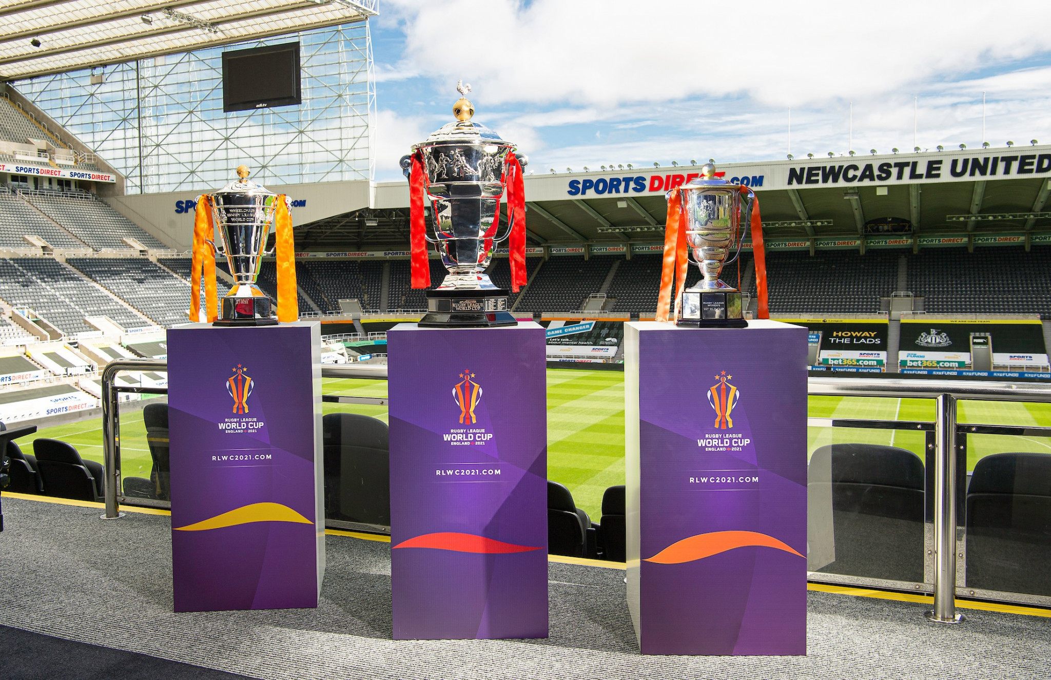 Men's, women's and wheelchair tournaments are set to take place later this year in England ©RLWC2021