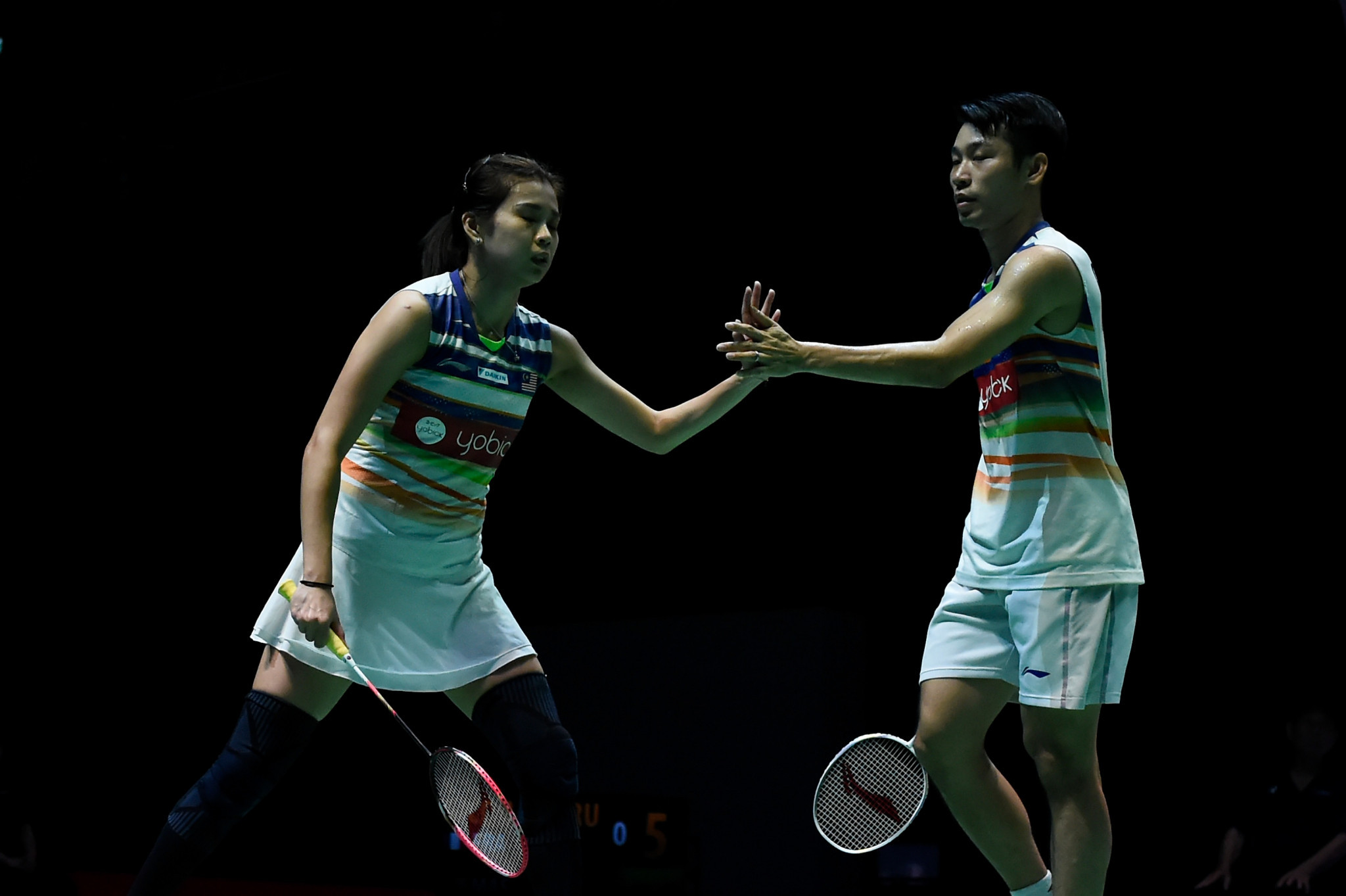 Top seeds Chan Peng Soon and Goh Liu Ying of Malaysia battled to a three-game win in the first round of the mixed doubles at the BWF Swiss Open ©Getty Images