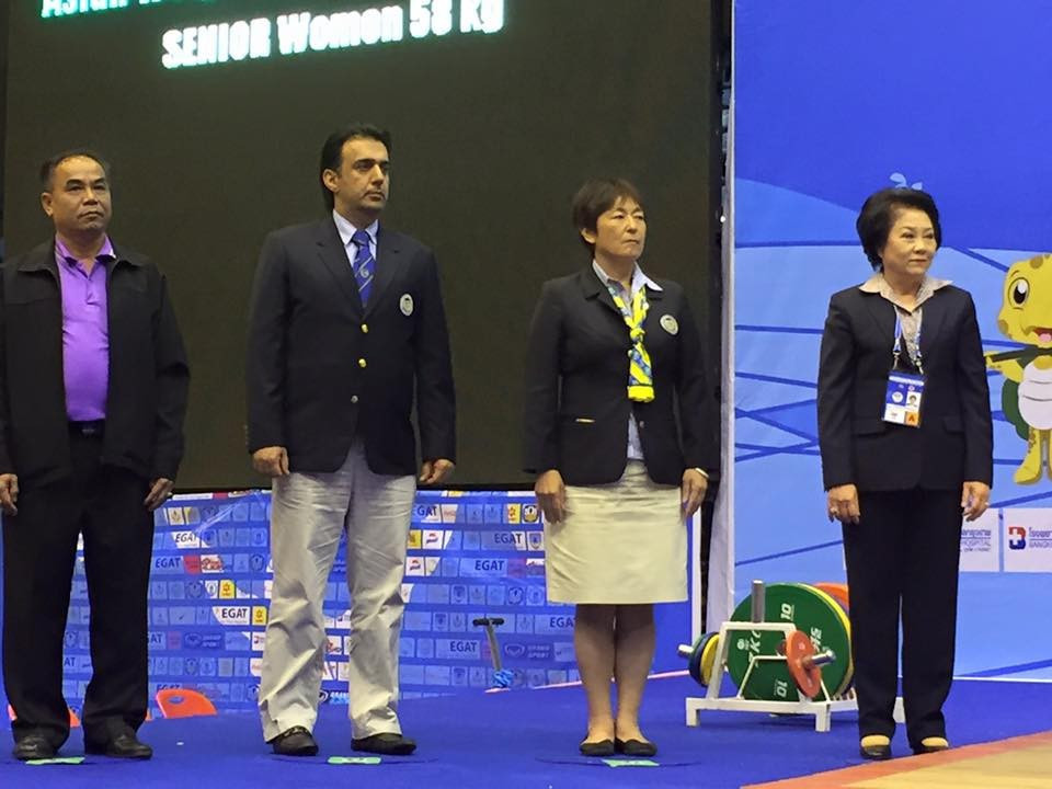 Reiko Chinen, second right, has been as a technical official at five Olympic Games ©Facebook/Reiko Chinen 