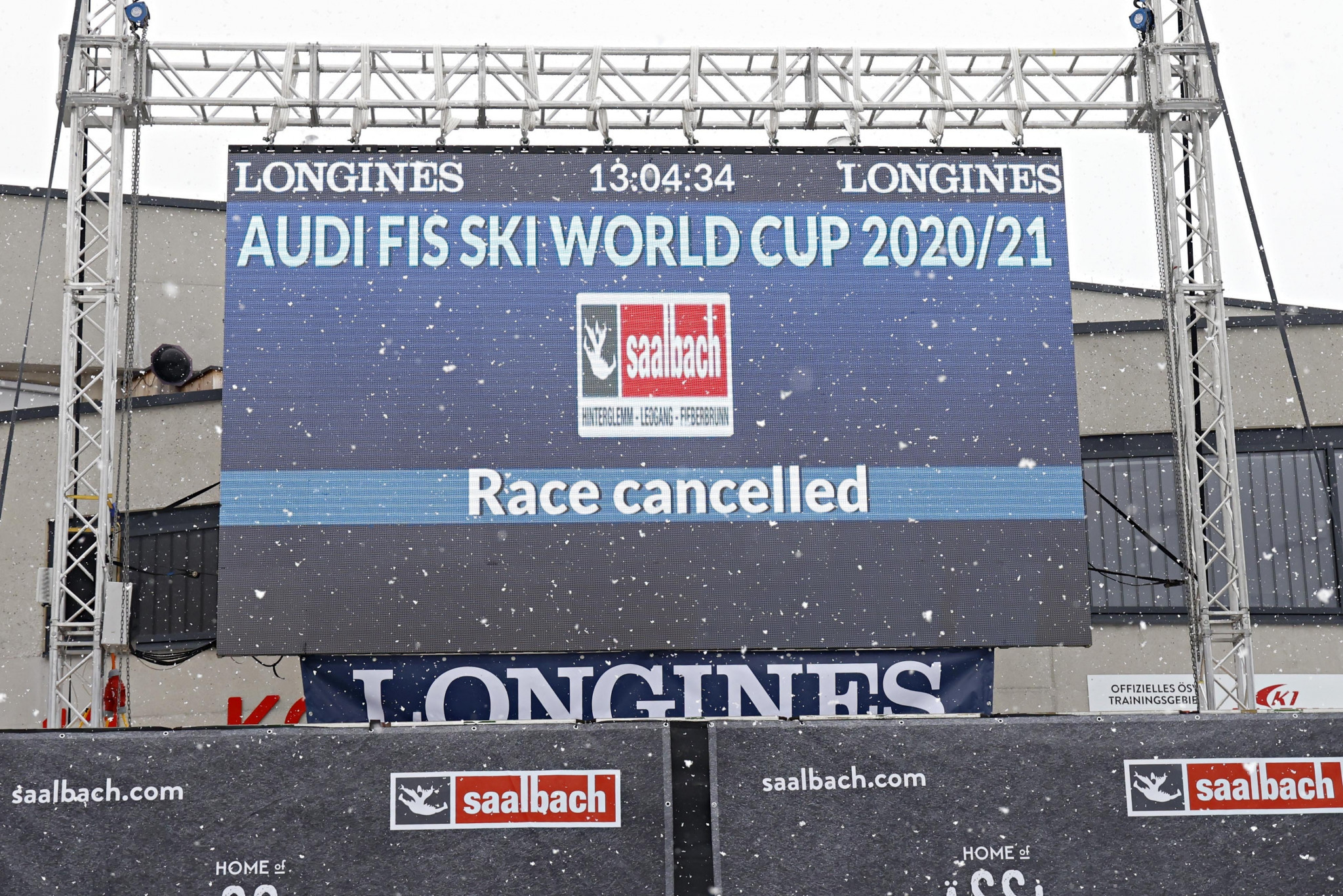 Adverse weather forced the cancellation of today's downhill race ©Getty Images
