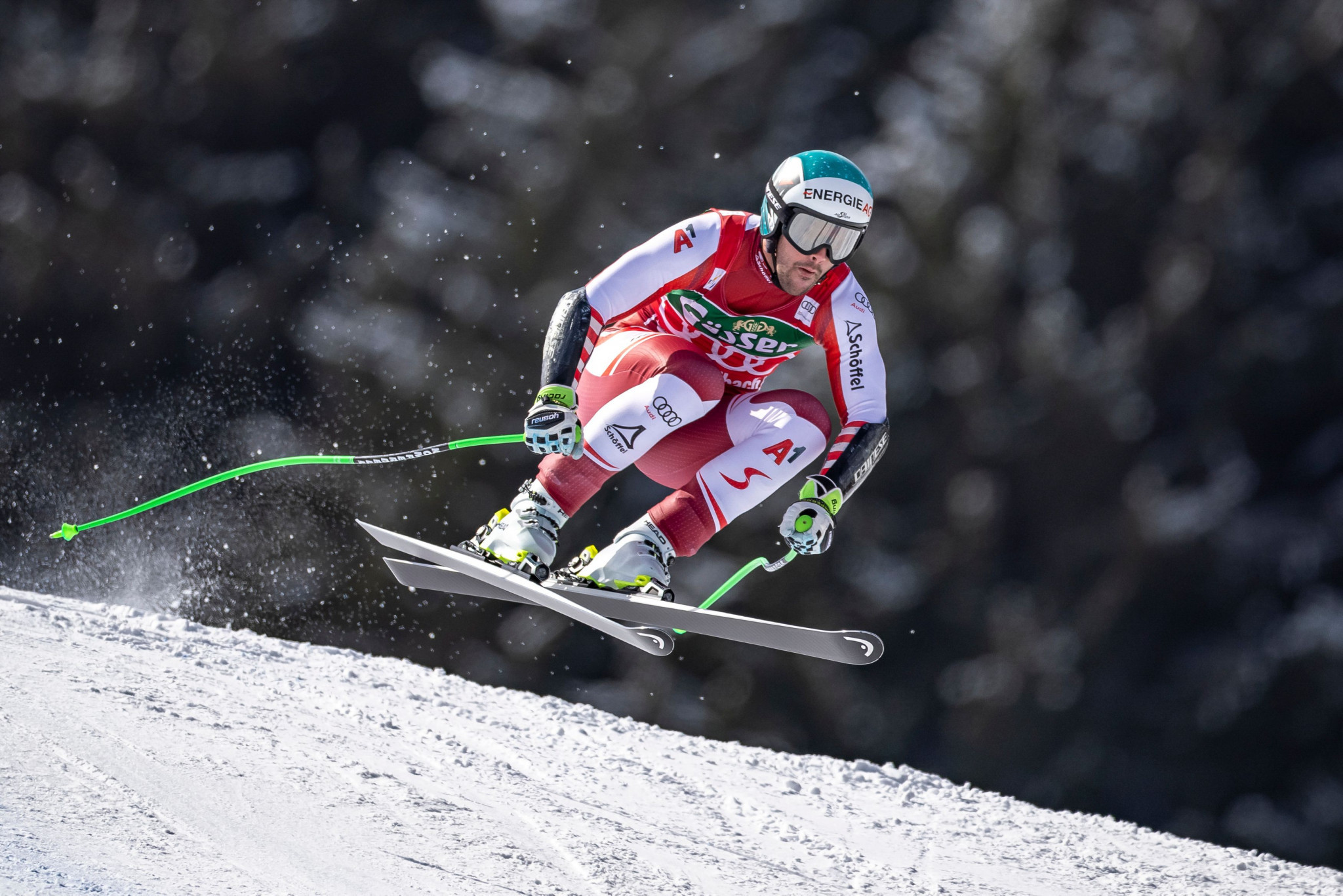 Vincent Kriechmayr of Austria missed out on confirming the super-G title ©Getty Images
