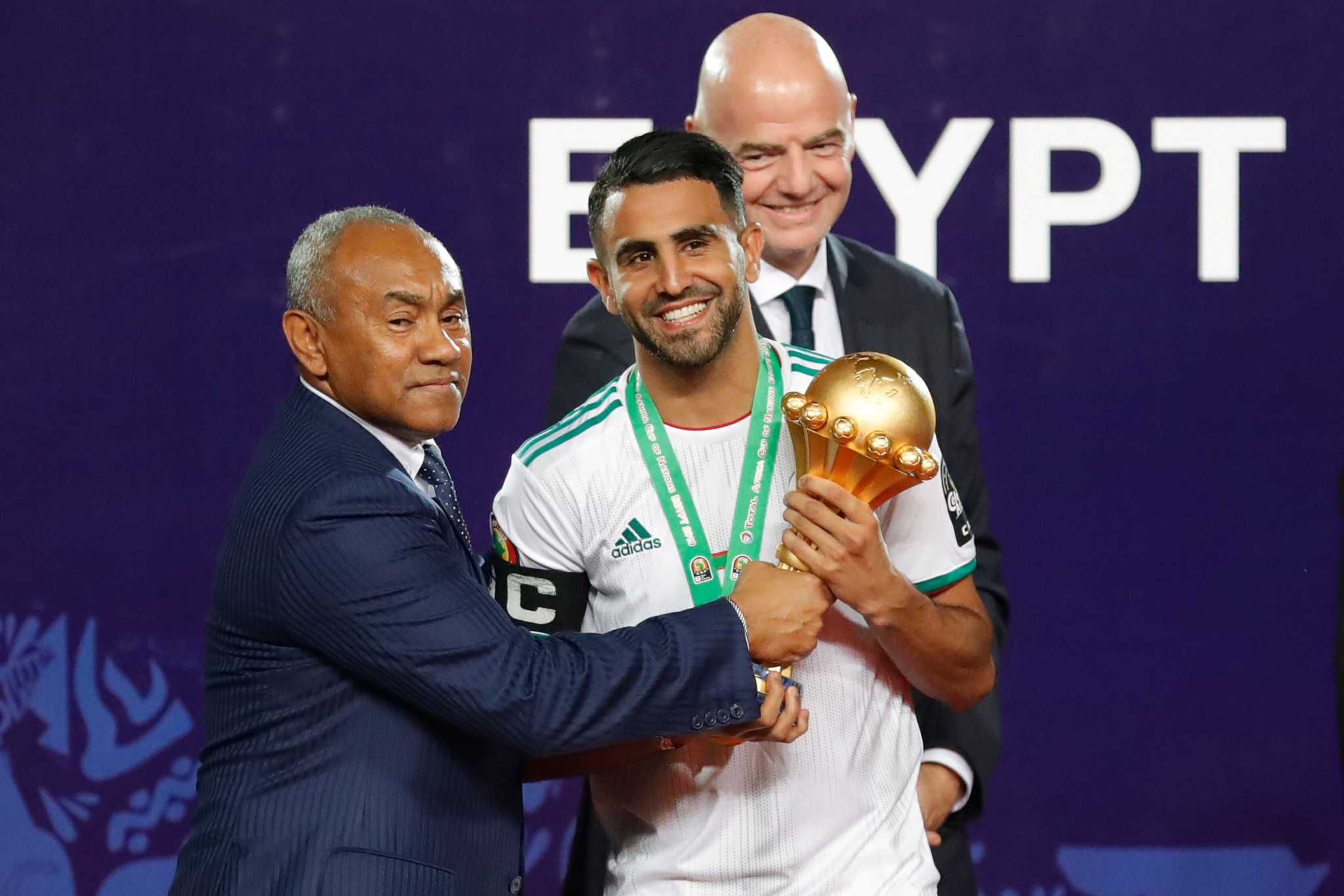 Ahmad, left, was deemed guilty of two breaches of the FIFA Code of Ethics by the CAS but cleared over dealings with Tactical Steel ©Getty Images