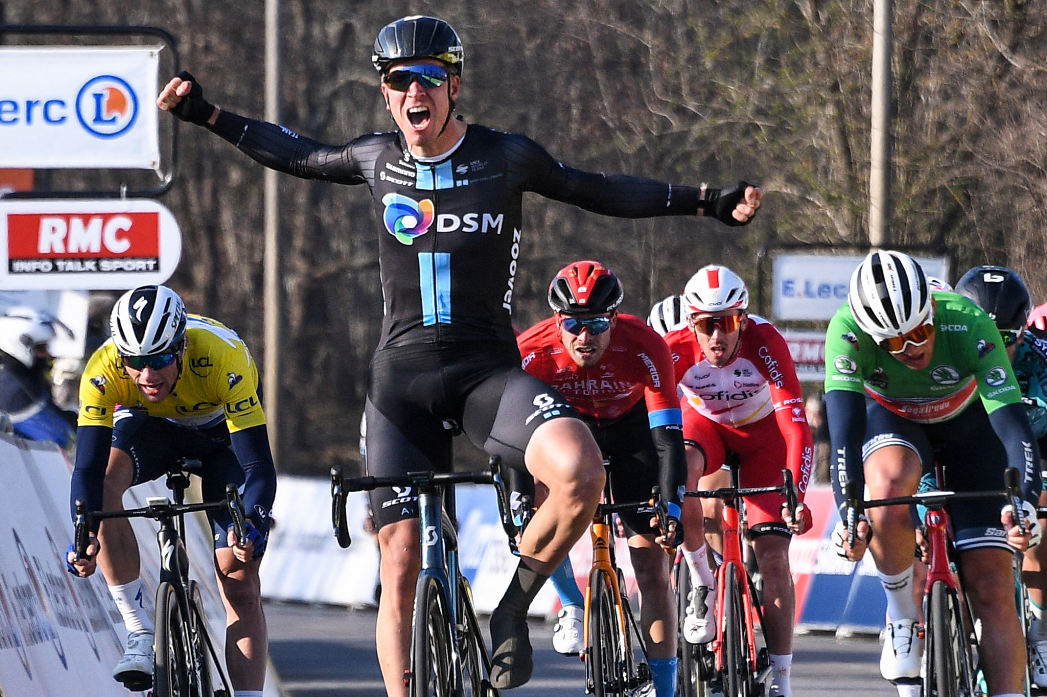 Bol wins stage two of Paris-Nice as Matthews assumes race lead