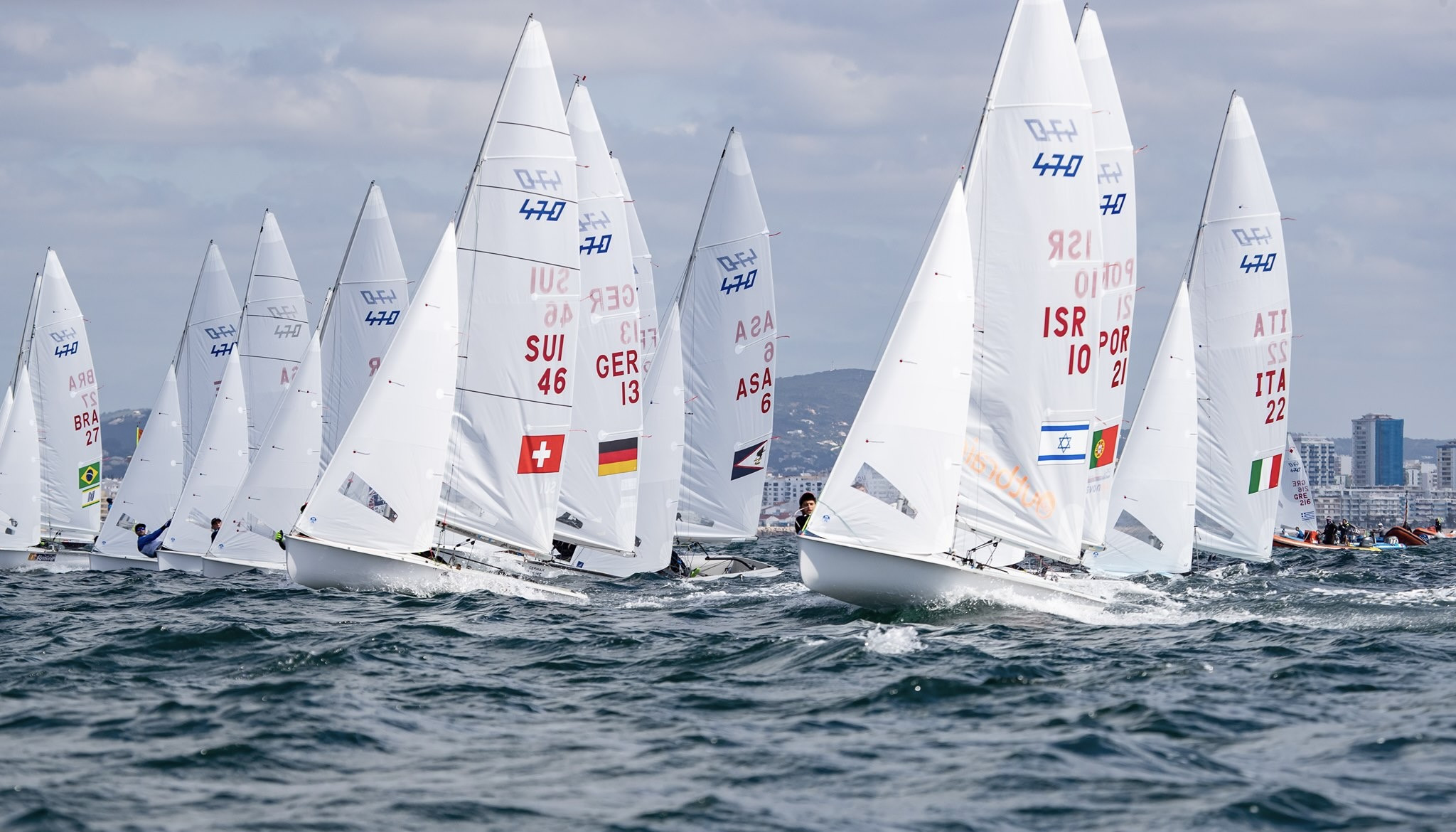 More races are scheduled to take place at the 470 World Championships tomorrow ©World Sailing/Uros Kekus Kleva