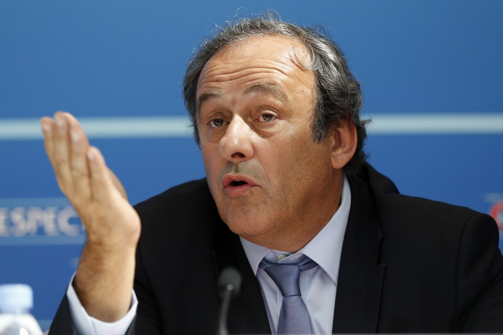 UEFA President Michel Platini will continue to be paid until further notice