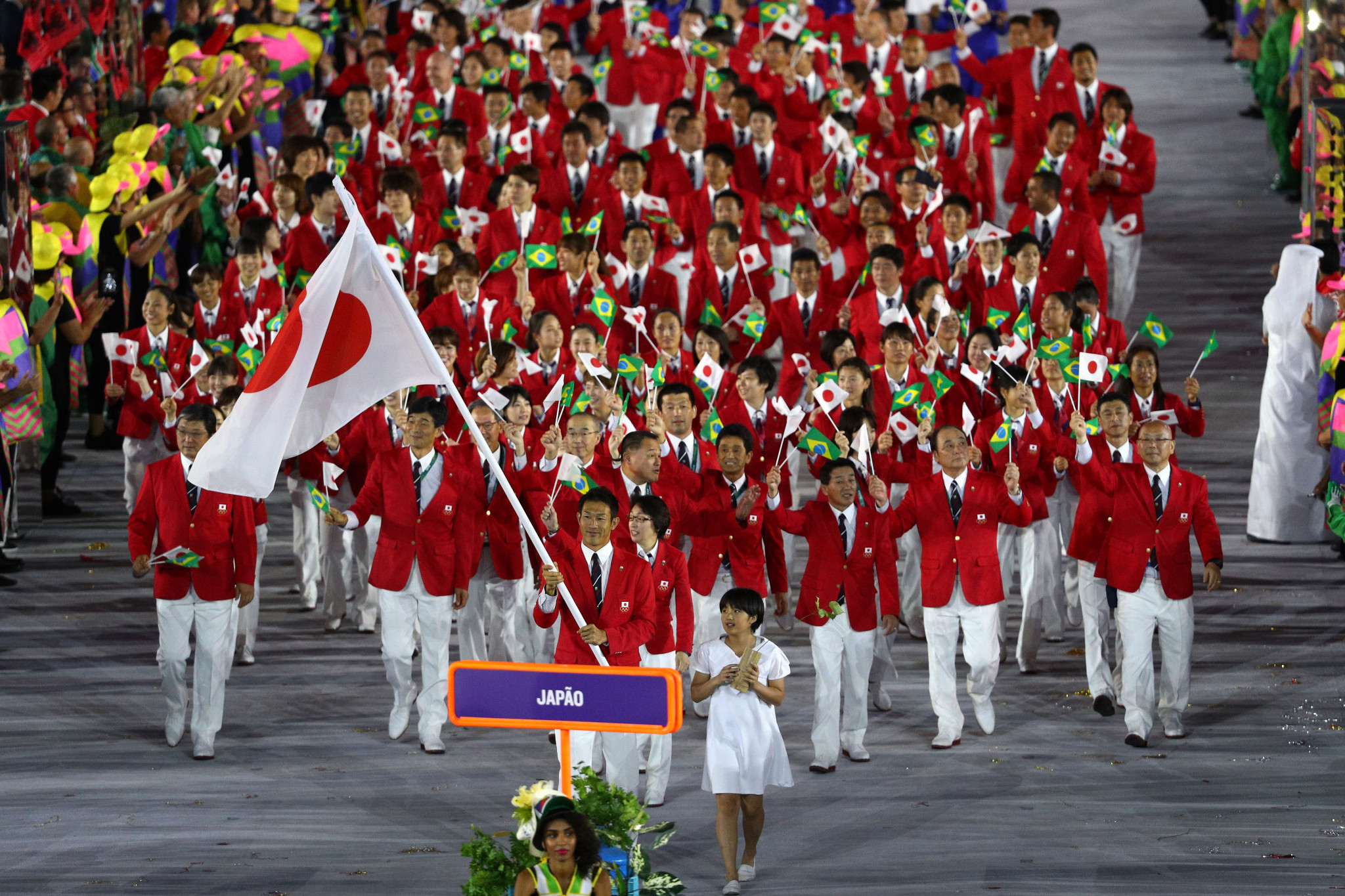 The number of athletes allowed to attend the march in the Opening Ceremony is expected to be restricted ©Getty Images