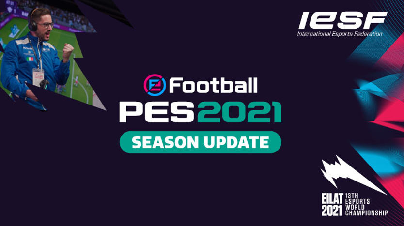 Returning for its third year as an official game title for the IESF World Championship will be KONAMI’s eFootball PES series ©IESF