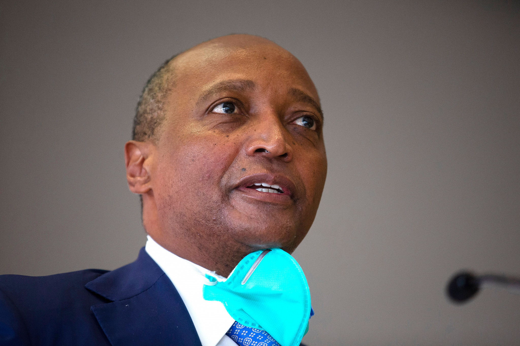 CAF President Patrice Motsepe has said a closed gate caused the crushing incident last night ©Getty Images