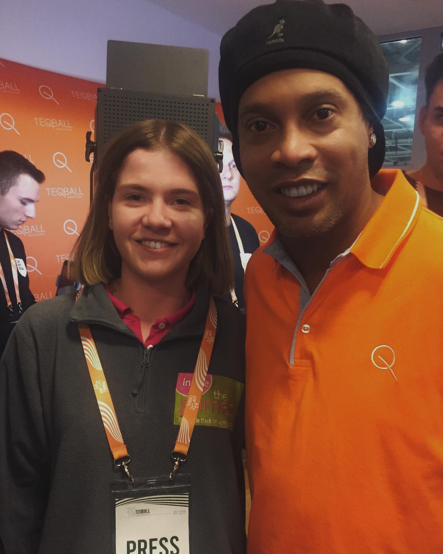 A particular highlight during my time at insidethegames was meeting Brazilian superstar Ronaldinho ©ITG