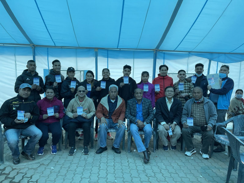Nepali athletes and coaches have received the COVID-19 vaccine ©Nepal Olympic Committee