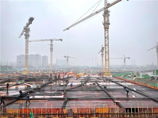 Foundations have been laid for the construction of the Baseball-Softball Sports Culture Center ©Hangzhou 2022