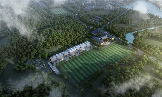 An artist's impression of what the Jianhu Football Field could look like ©Hangzhou 2022