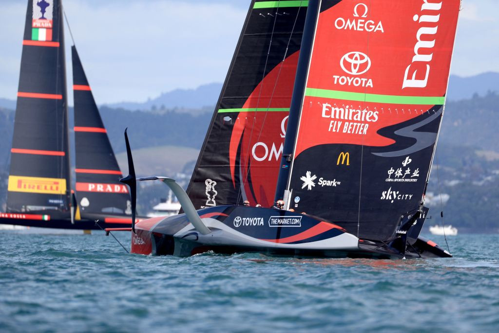 After retaining the America's Cup by defeating Luna Rossa, Team New Zealand would expect to make a second defence on home waters in 2024 - but Ineos Team UK wants to contest the Cup next year in a single-challenger event at the Isle of Wight ©Getty Images