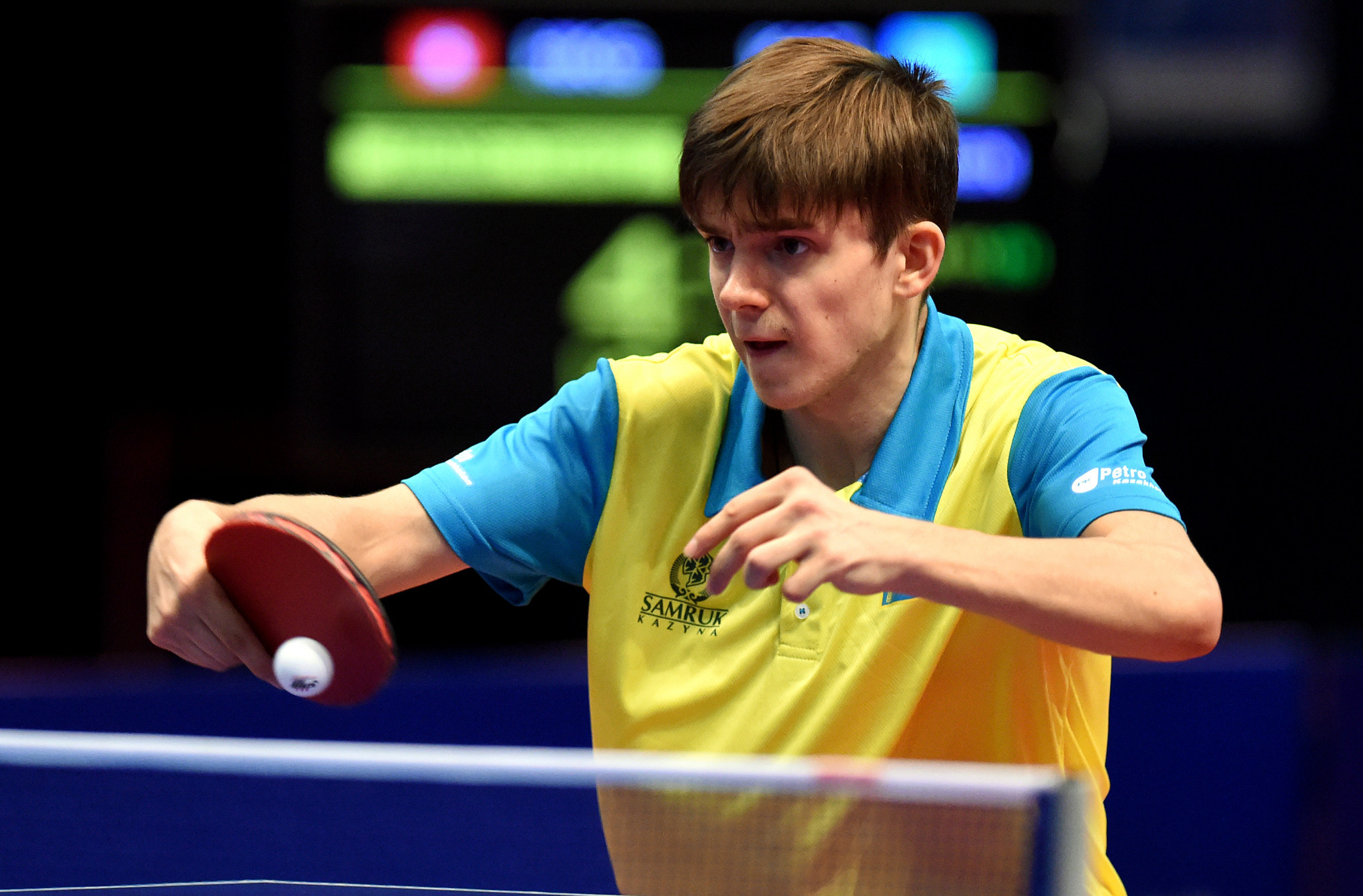 Central Asia top seed Kirill Gerassimenko of Kazakhstan won both his opening men's singles matches at the Asian Olympic Qualifying Tournament that started in Doha today ©Getty Images