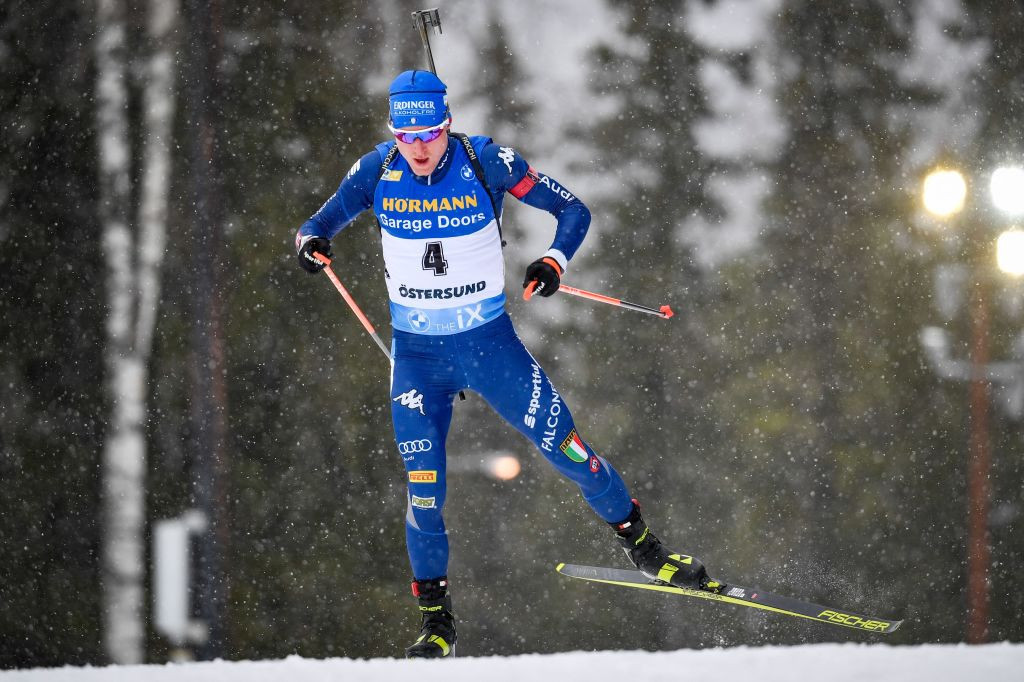 Lukas Hofer of Italy secured his first Biathlon World Cup victory in seven years ©Getty Images