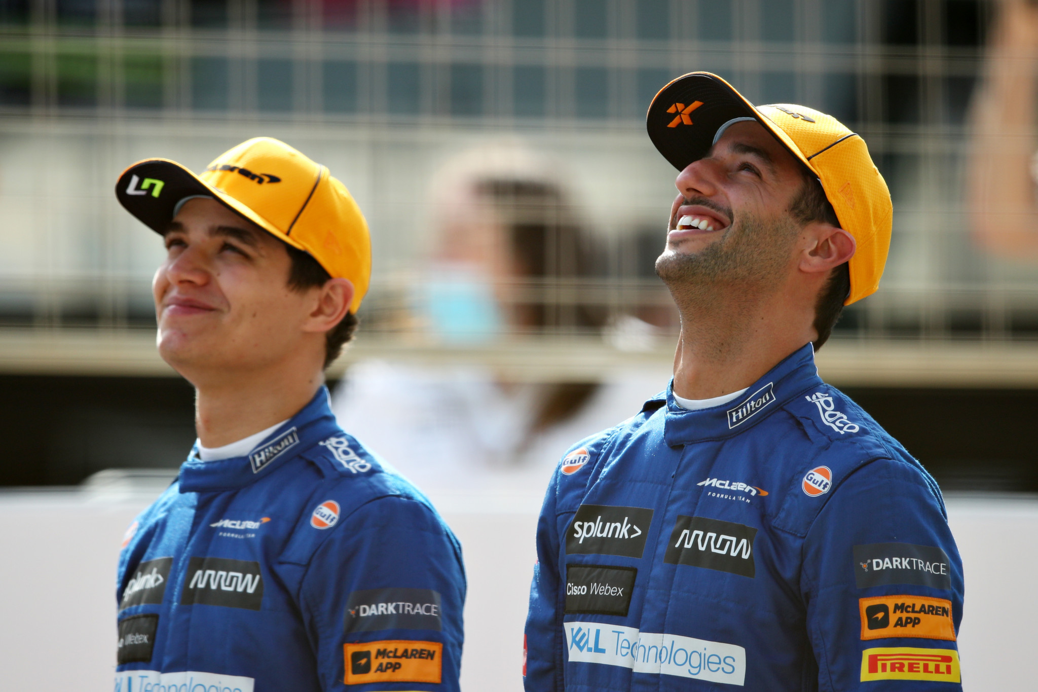 Daniel Ricciardo, right, is a new addition to the McLaren team for 2021, driving alongside Lando Norris, left ©Getty Images