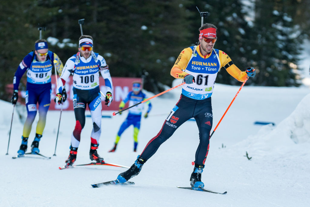 Arnd Peiffer, pictured en route to world biathlon silver in the men's 20km individual event last month, won Olympic gold at Pyeongchang 2018 ©Getty Images