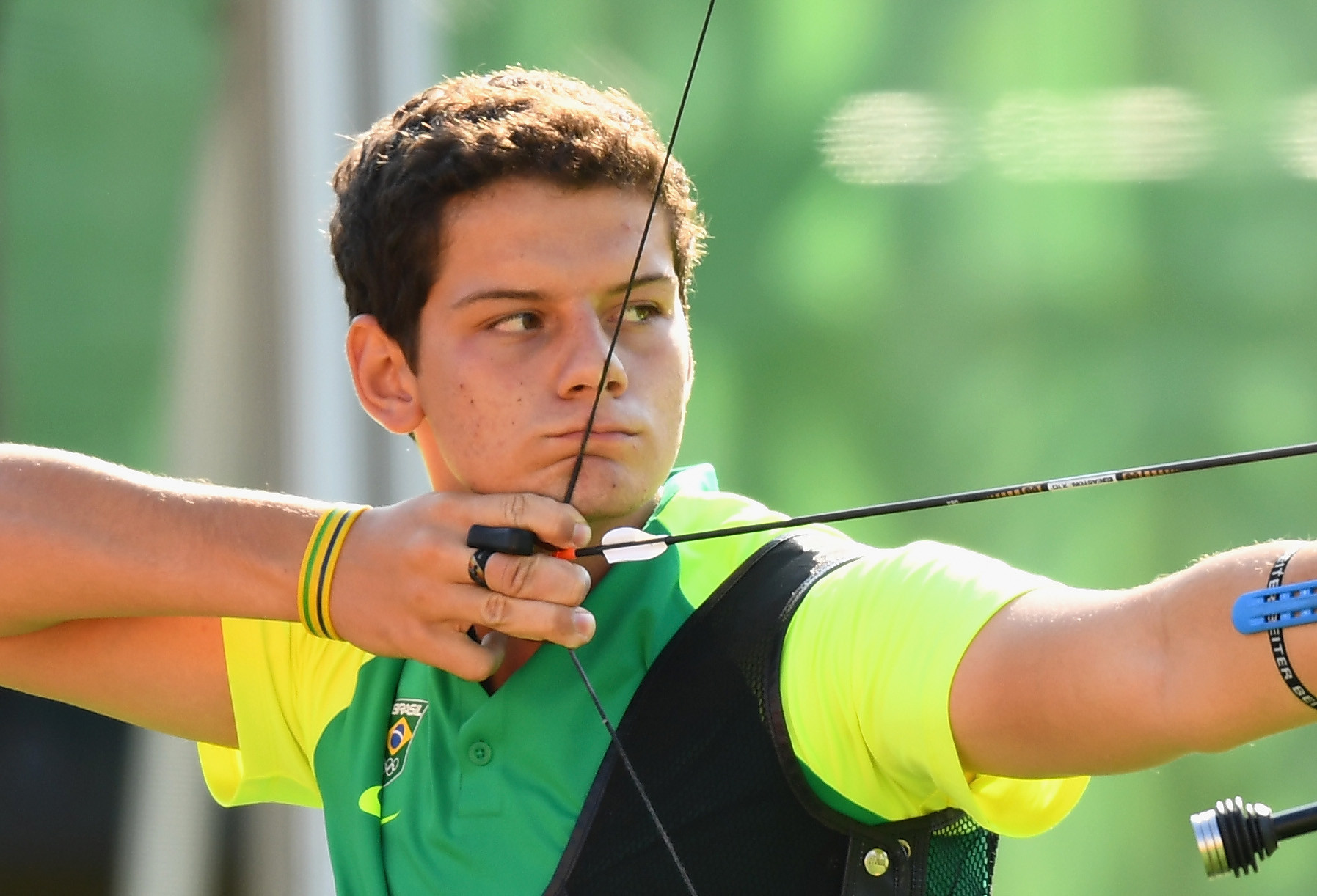 Marcus D'Almeida of Brazil topped men's recurve qualifying at the Pan American Archery Championships ©Getty Images