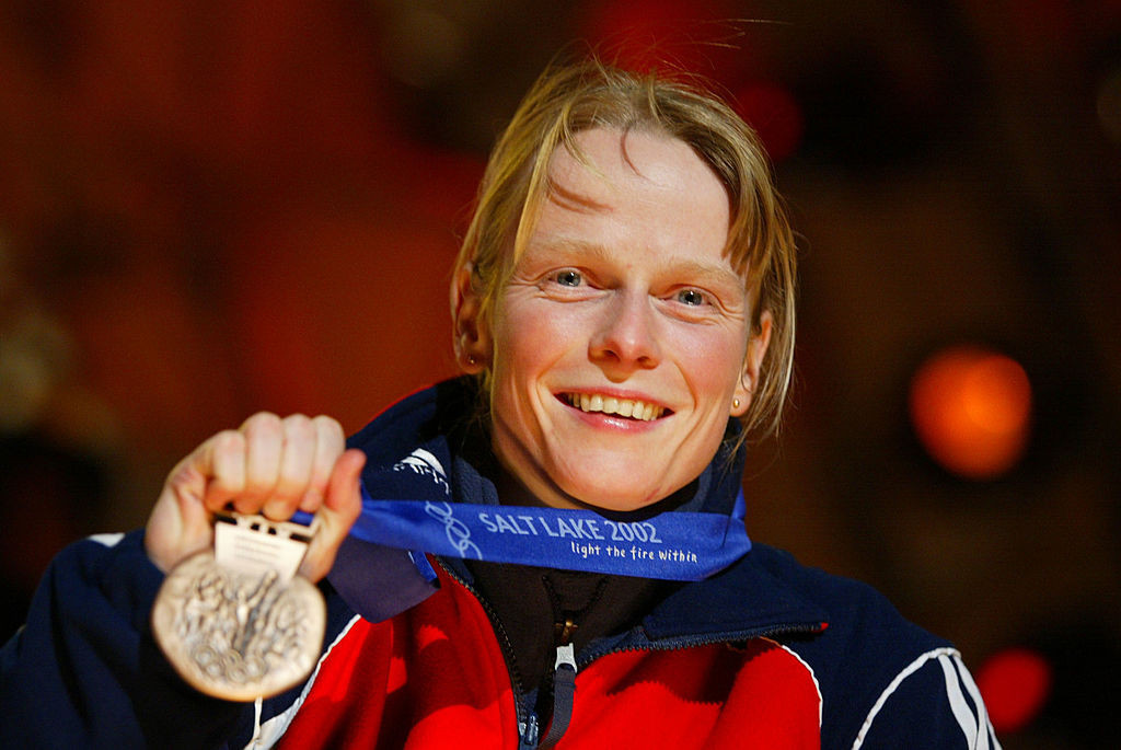 Alex Coomber earned skeleton bronze for Britain at Salt Lake City in 2002, when the discipline returned to the Winter Olympic programme, and now British Skeleton is searching for individuals who could maintain the proud tradition of female medallists in the sport at Milan Cortina 2026 ©Getty Images