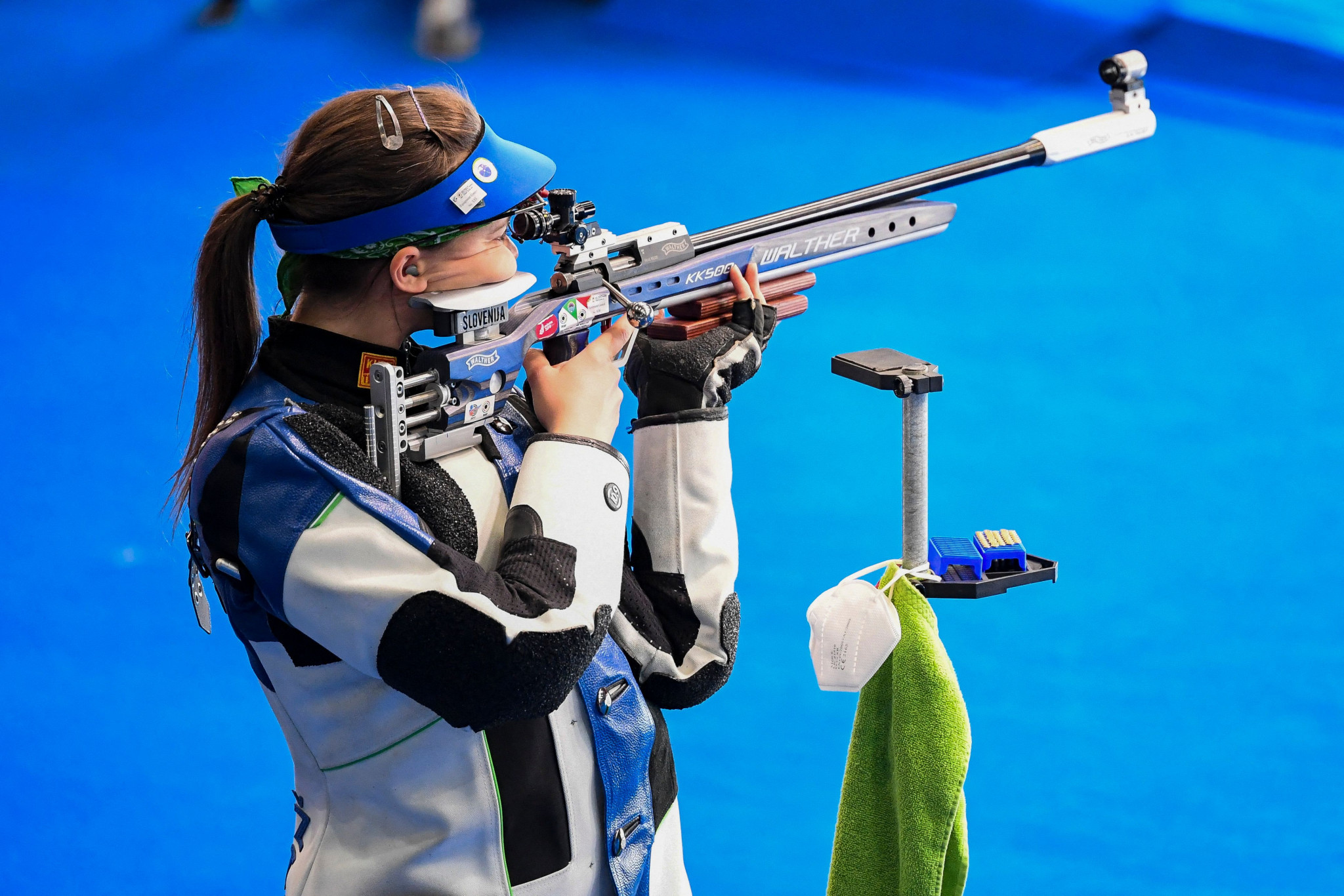 Slovenia's Ziva Dvorsak won the women's 50m rifle 3 positions gold today ©Getty Images