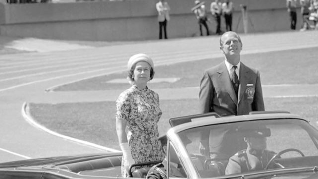 The Queen and Prince Philip look on at the 1970 Games in Edinburgh ©Getty Images