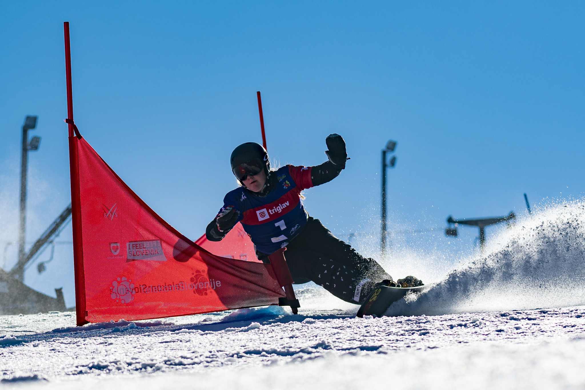 Sofia Nadyrshina was already the senior world champion in women's parallel slalom snowboarding ©Getty Images
